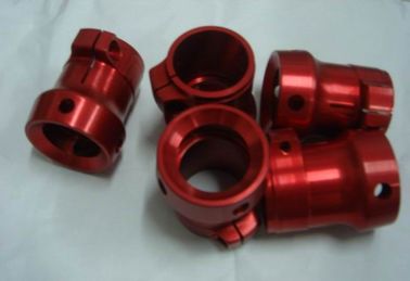 Aluminum Red Anodize CNC Precision Machined Part AL7075 0.005mm 4 Axis