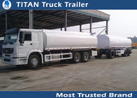 Advanced full draw bar semi monoblock tanker trailer truck with 3 axles