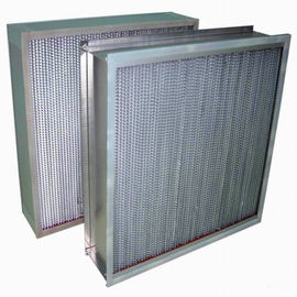 Waveness Aluminum Foil Pleat High Temperature Hepa Filter For Industrial Air Filter System