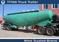 V / W type Small capacity powder tanker cement trailer with air compressor