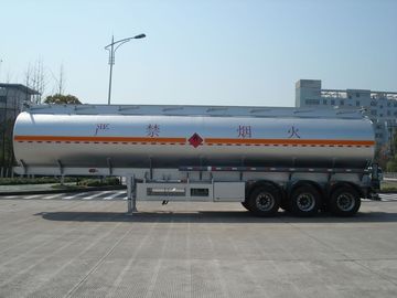 3x12T BPW axle 46000L Aluminum Alloy Petroleum / Oil Tank Semi Trailer