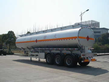 3x12T BPW axle 46000L Aluminum Alloy Petroleum / Oil Tank Semi Trailer