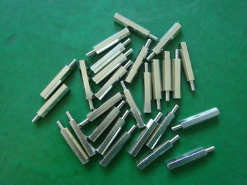 Custom Precision Turned Parts , CNC Turning Spacer Hex MS With Different Size