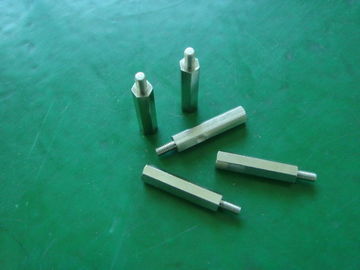Custom Precision Turned Parts , CNC Turning Spacer Hex MS With Different Size
