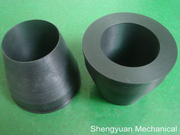 Black Derlin / POM Precision Plastic Turned Parts Core Adapter Wedge