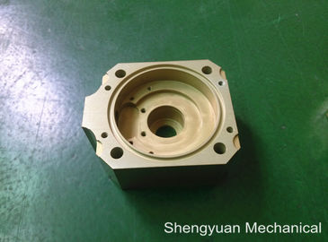 Cold Convert CNC Precision Machining Aluminium 5083 Powdercoat Golden Yellow Housing