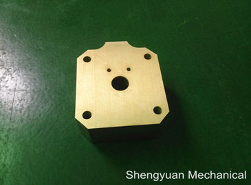 Cold Convert CNC Precision Machining Aluminium 5083 Powdercoat Golden Yellow Housing