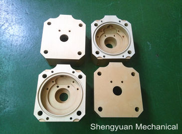 Cold Convert CNC Precision Machining Aluminium 5083 Powdercoat Golden Yellow Housing