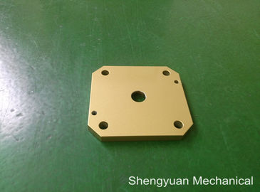 Aluminium 5083 Cold Convert CNC Precision Machining Powdercoat Golden Yellow Cover