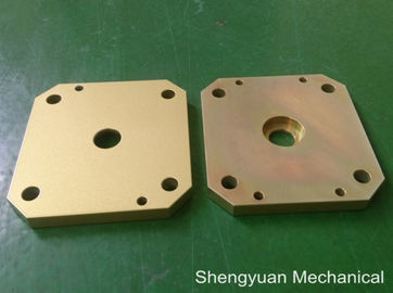 Aluminium 5083 Cold Convert CNC Precision Machining Powdercoat Golden Yellow Cover