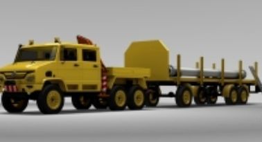 Pipeline repair vehicle