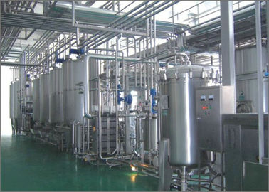 High Efficient Pasteurized Milk Production Line For Gable Top Carton , Plastic Bottle and Bag