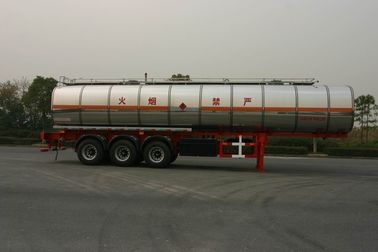 42000 Litre Liquid Tank Truck 3 Axles Chemical Semi-Trailer Steel Aluminum