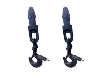 Aluminum Brass Rubber Elements , Zine Plated Surface Treatment Hook-headed