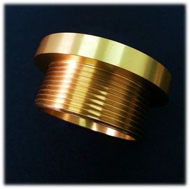 CNC Machining Preciaion Brass Turned Parts For Military , Cylindricity 0.005mm