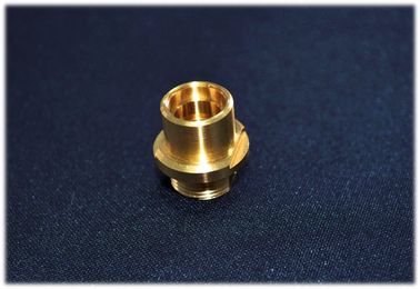 Non Standard Gold Plated Copper Turned Parts , CNC Machining Part