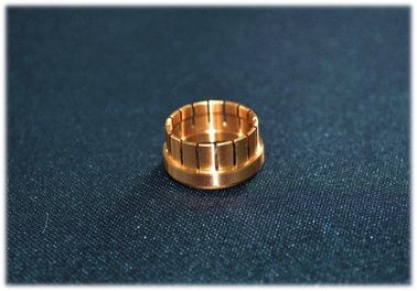 Customize Brass CNC Precision Turned Parts RF Aerospace Connector