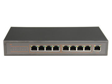 Reliable CCTV Camera Spare Parts , Compact 8 Ports POE Switch