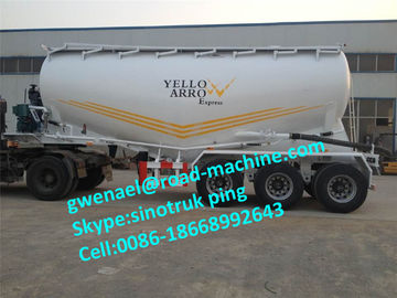 2 Axle / 3 Axle Bulk Cement Semi Trailer Trucks With 30m³ - 68m³ Capacity
