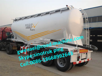 2 Axle / 3 Axle Bulk Cement Semi Trailer Trucks With 30m³ - 68m³ Capacity