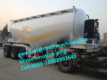 2 Axle / 3 Axle Bulk Cement Semi Trailer Trucks With 30m³ - 68m³ Capacity