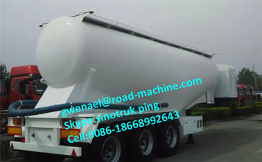 2 Axle / 3 Axle Bulk Cement Semi Trailer Trucks With 30m³ - 68m³ Capacity