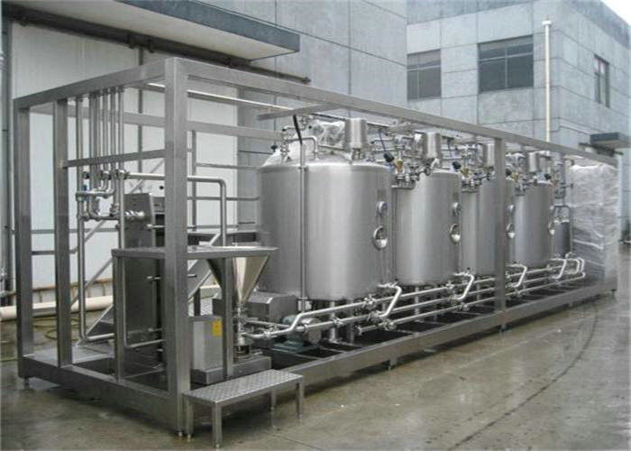 High Efficient Pasteurized Milk Production Line For Gable Top Carton , Plastic Bottle and Bag