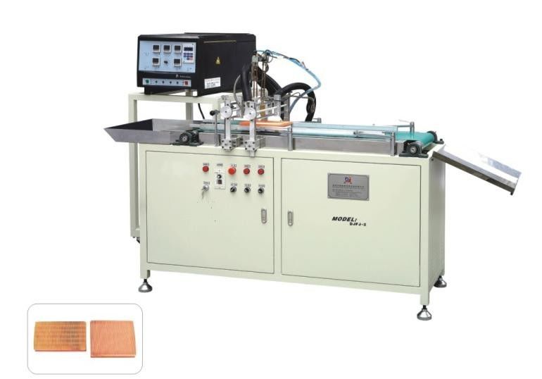Automatic Gluing Machine Panel Air Filter Pleating Machine , 6pcs / min