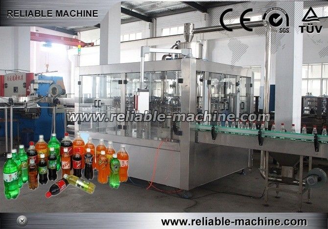 Carbonated Drink Production Line PET Bottle Filling Easy Operation SS304